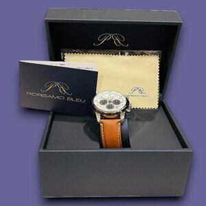 Porsamo Bleu Men's Chronograph Watch 1091 Brown